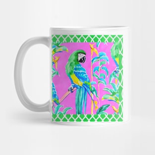 Macaw parrot watercolor Mug